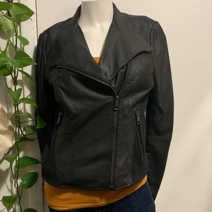 Leather Moto Jacket Felix by andrew marc MARC NEW YORK